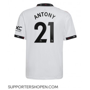 Manchester United Antony #21 Borta Matchtröja 2022-23 Kortärmad